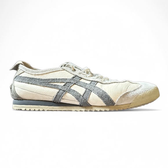 Onitsuka Tiger by Asics Other - Onitsuka Tiger Mexico 66 White Gray Suede Leather Sneakers 6.5 Retro Low Top